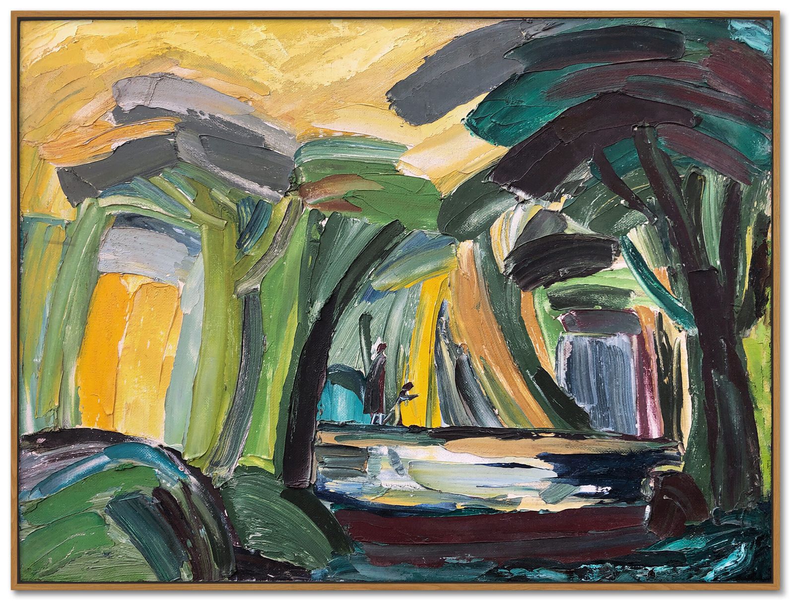 Fantastic Expressionist Woodland Landscape