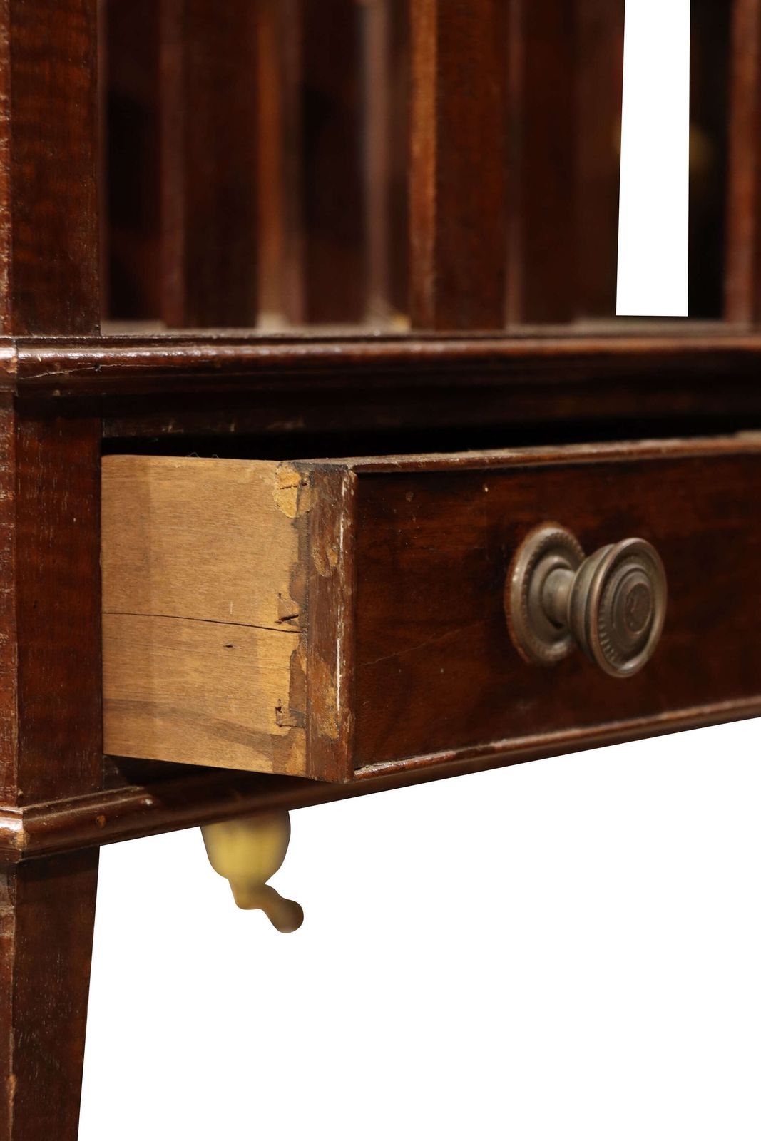 Edwardian Mahogany Canterbury / Sheet Music Cabinet With Drawer, C.1900–1920 photo 340.0