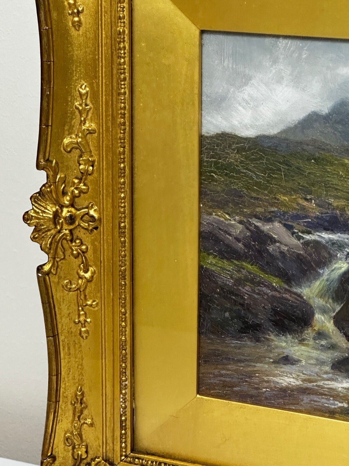Victorian Oil Painting View The Glen Sligachan Skye Scotland By Louis Bosworth Hurt photo 5000.0