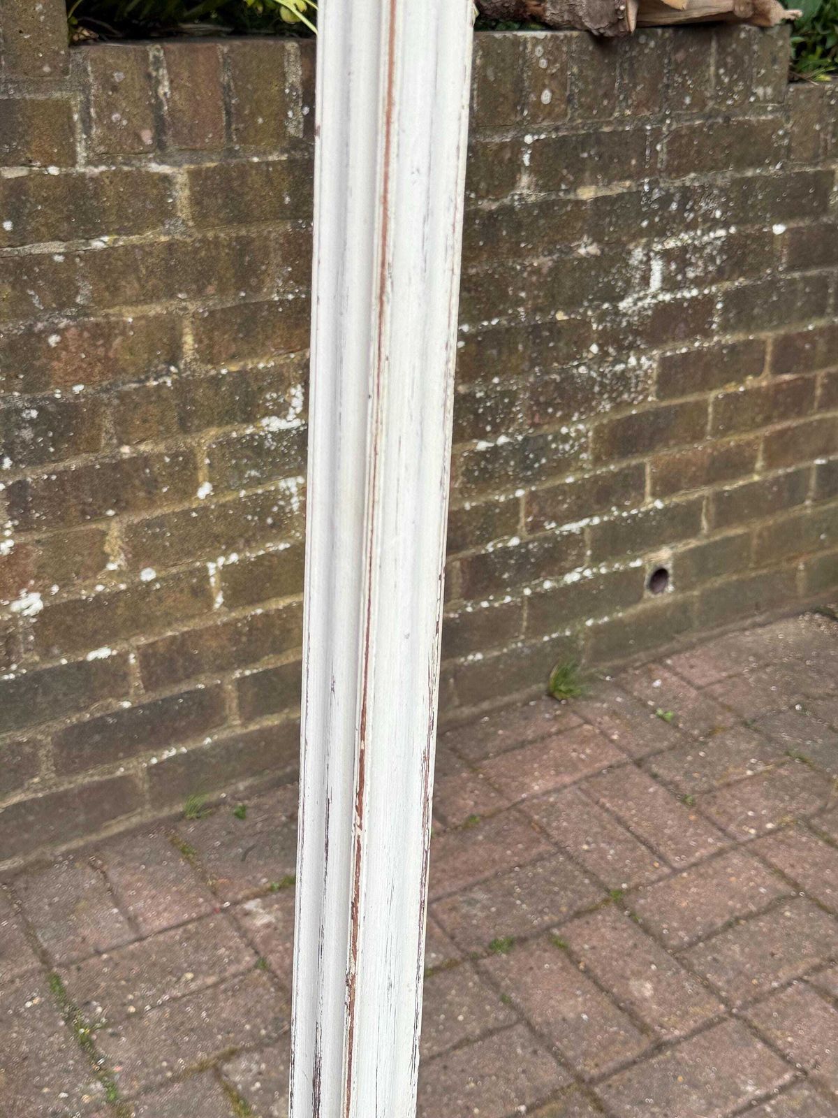 Edwardian Distressed Wooden Standard Lamp Hand Painted Floor Lamp Early 1900s photo 195.0