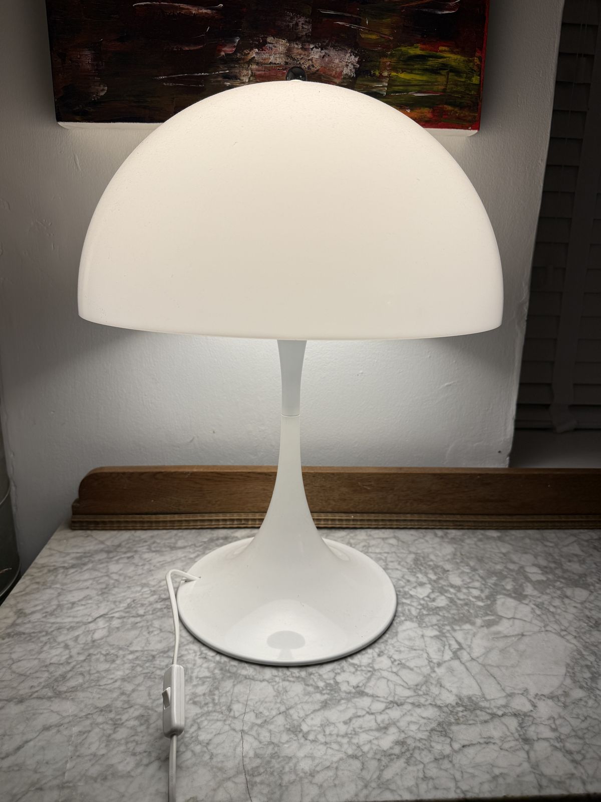 photo furniture Louis Poulsen Panthella Table Lamp By Verner Panton – Danish Designer Lighting