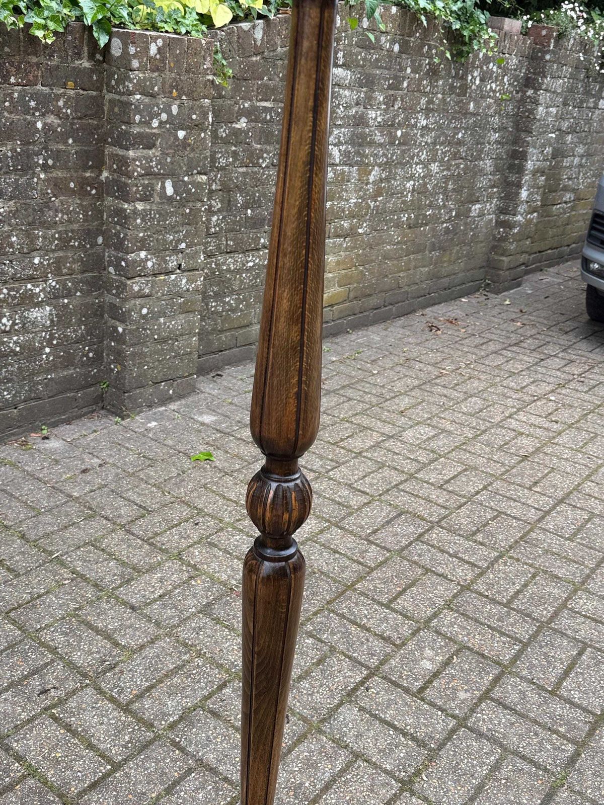 photo buy Vintage Oak Standard Lamp Mid Century Retro Wooden Floor Lamp 1960s