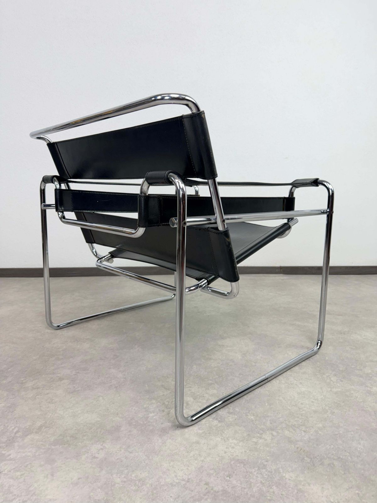 photo for sale Authentic Vintage Marcel Breuer B3 "Wassily" Chair By Bononia, Italy
