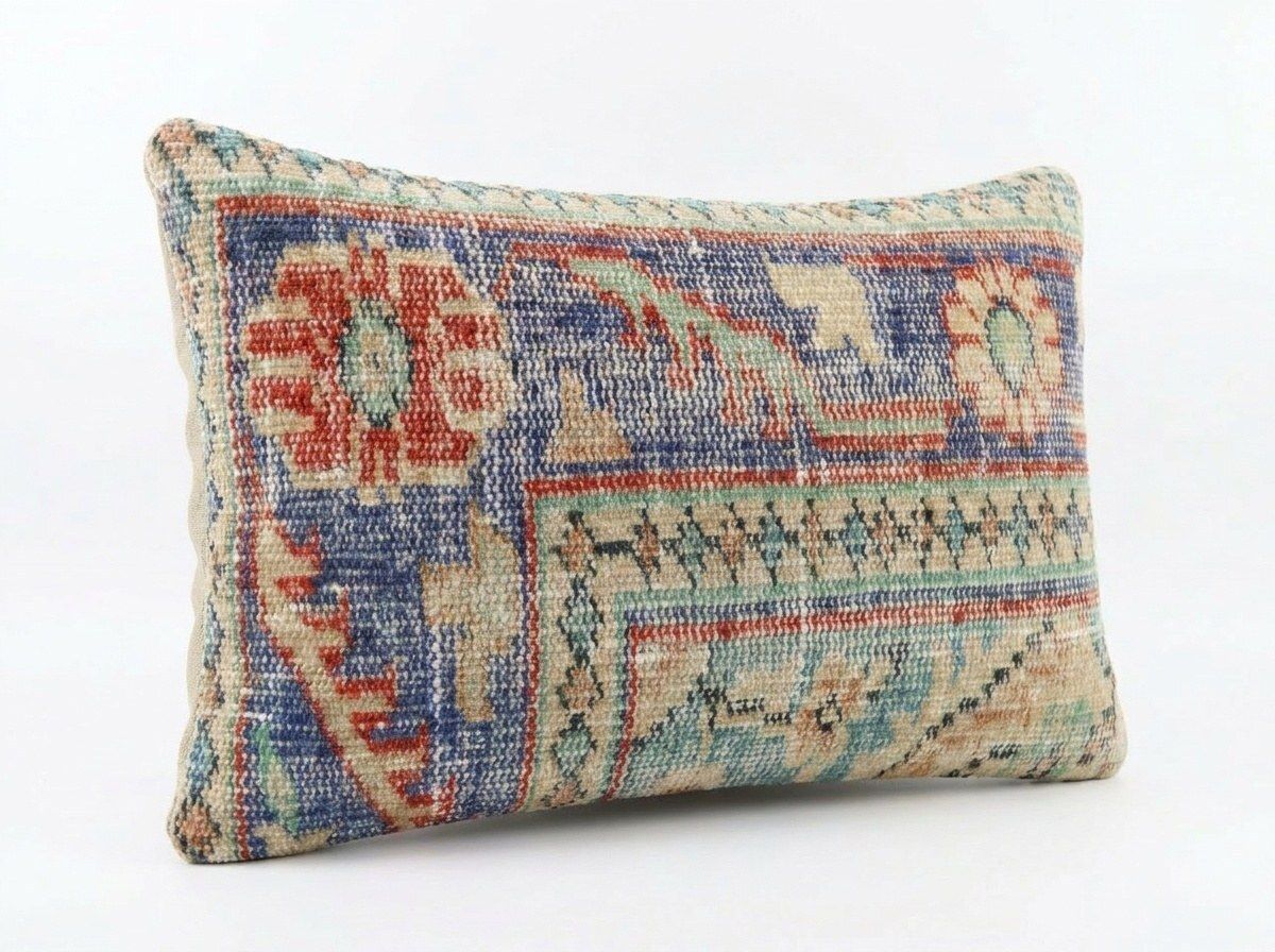 Housse de coussin lombaire en tapis anatolien, 35 x 50 cm photo furniture