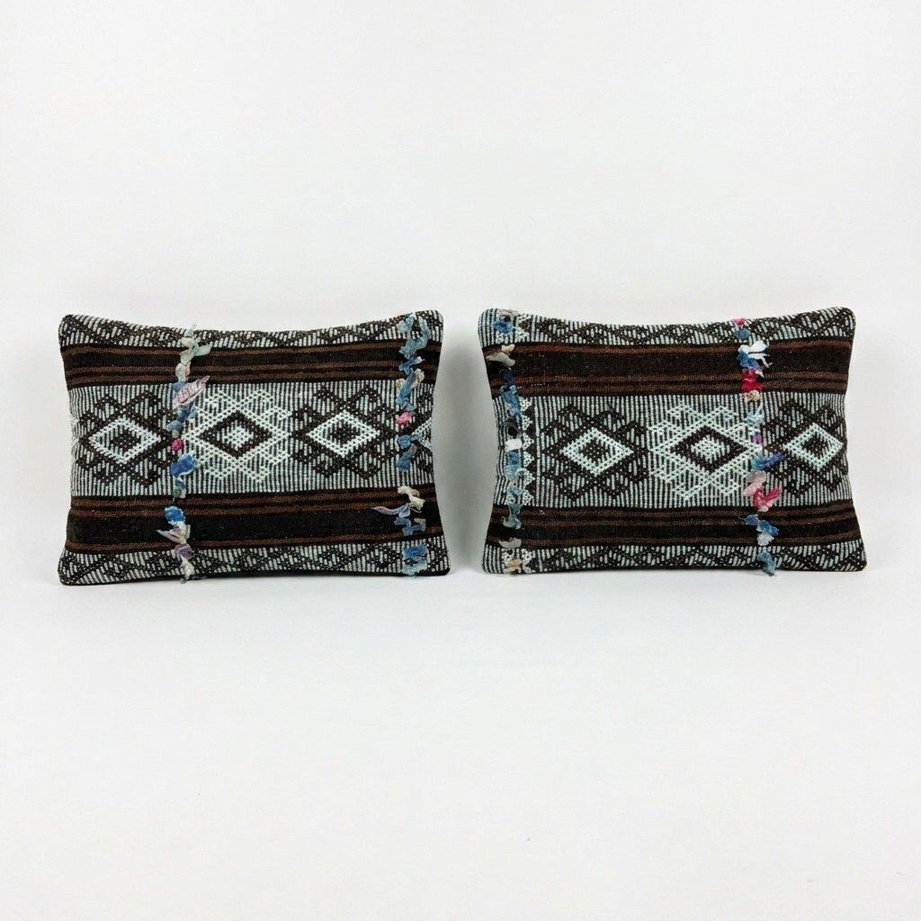 Turkische Kilim Lumbarkussenhoes 36 x 50 cm, set van twee