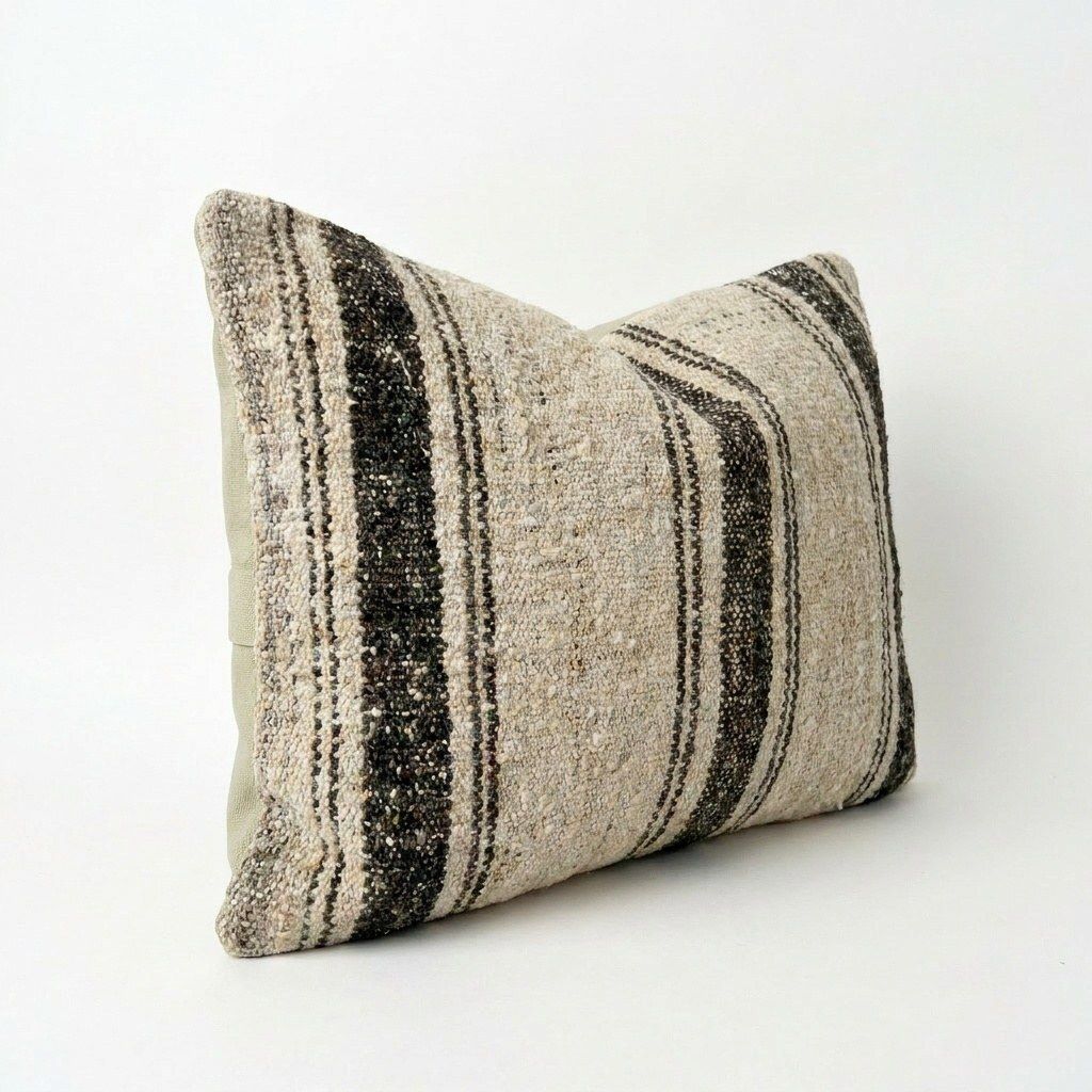 Housse de coussin lombaire kilim bohémien, 36 x 51 cm photo furniture