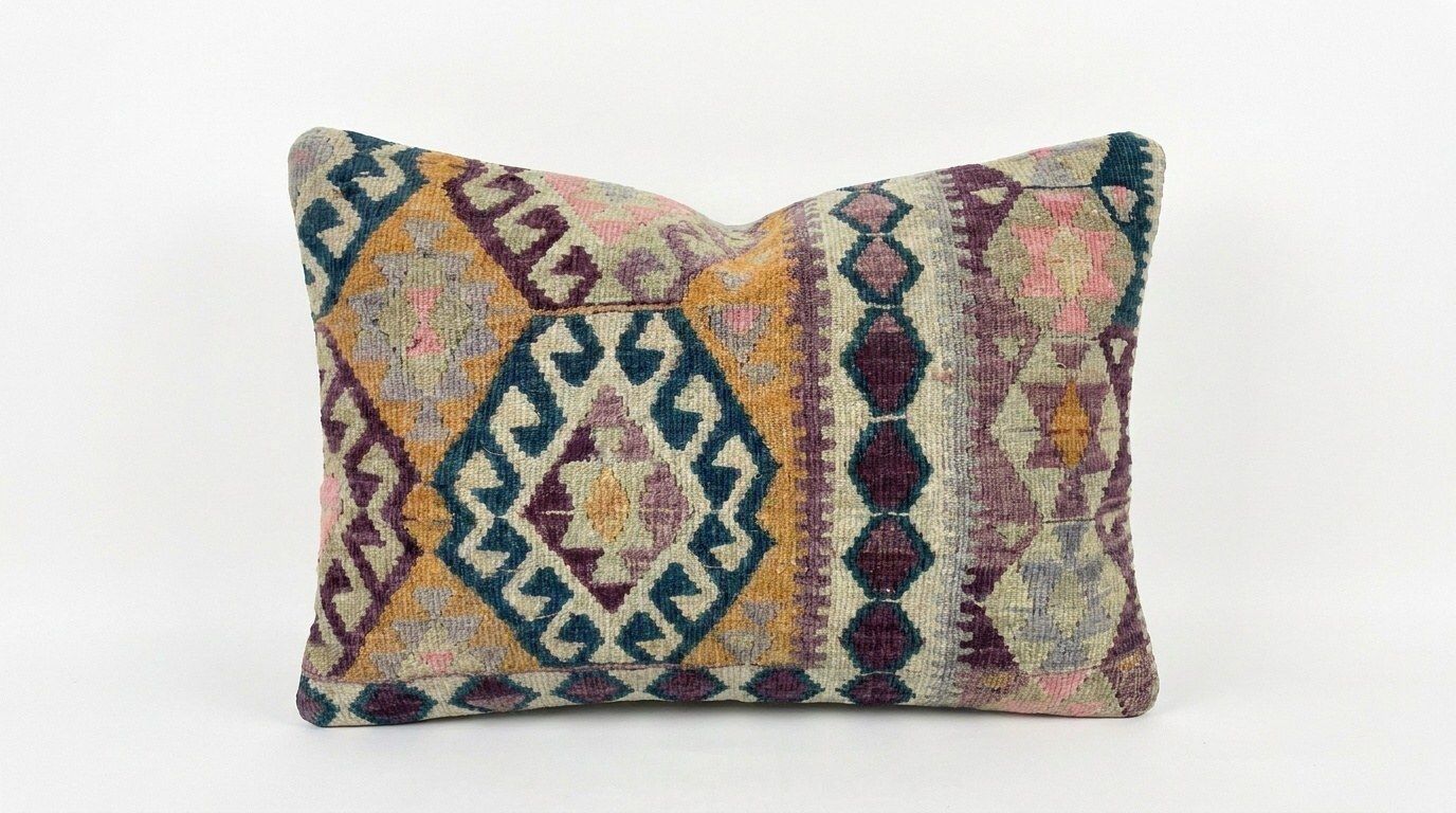 Turkische Kilim Lumbarkussenhoes 47 x 61 cm