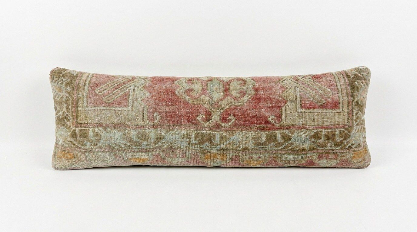 Housse de coussin kilim bohémien, 35 x 118 cm