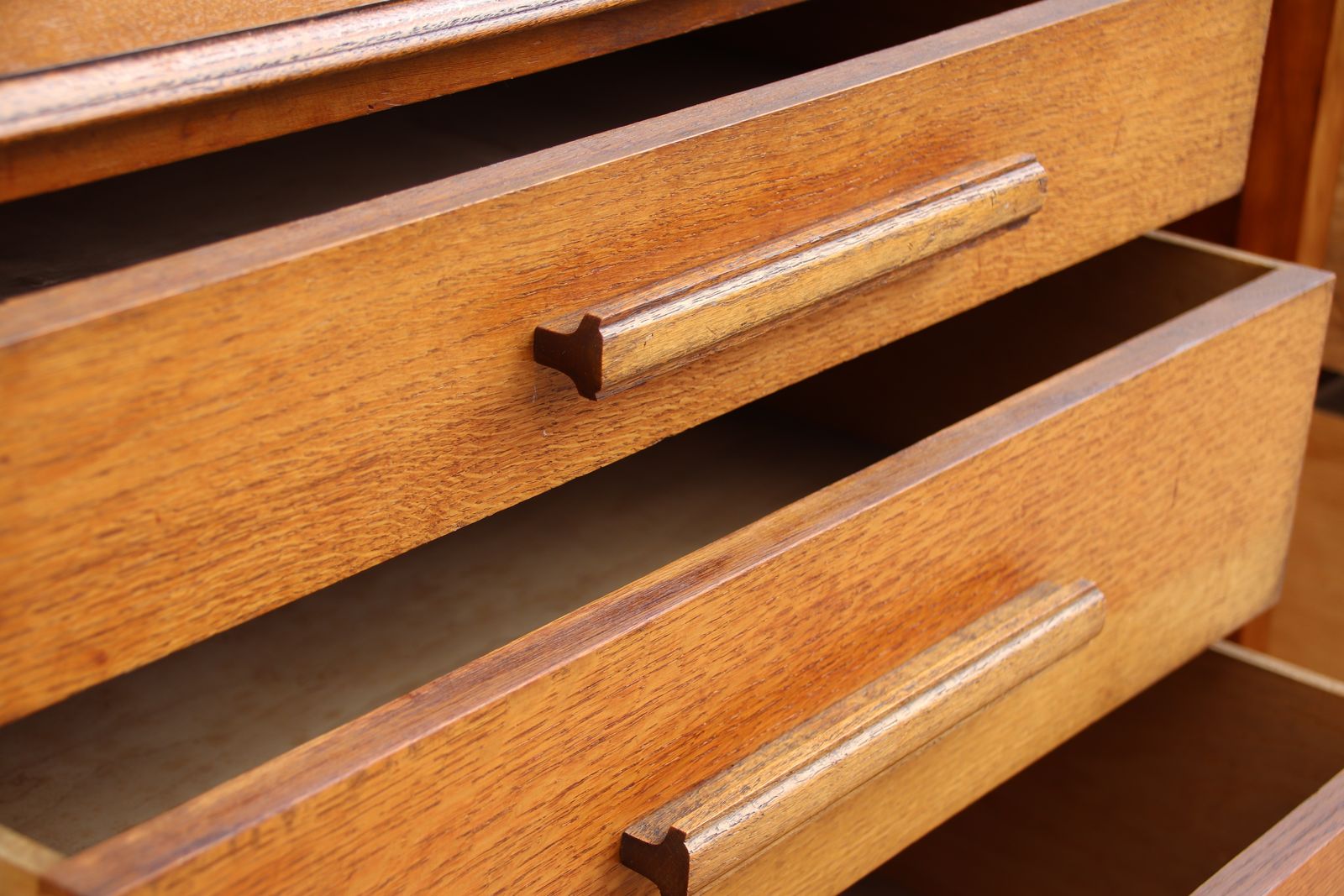Pair Of Vintage Oak Xl Bedside Chests photo vintage