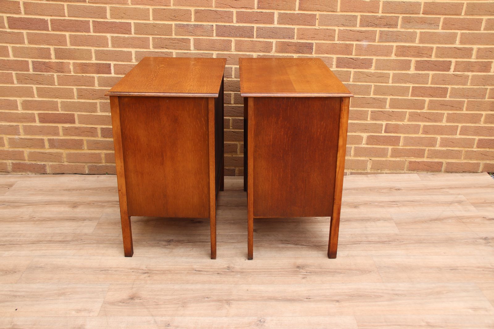 photo buy Pair Of Vintage Oak Xl Bedside Chests