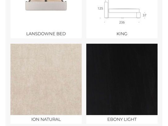 Sofa & Chair Company "Lansdowne" Upholstered King Sized Bed photo buy
