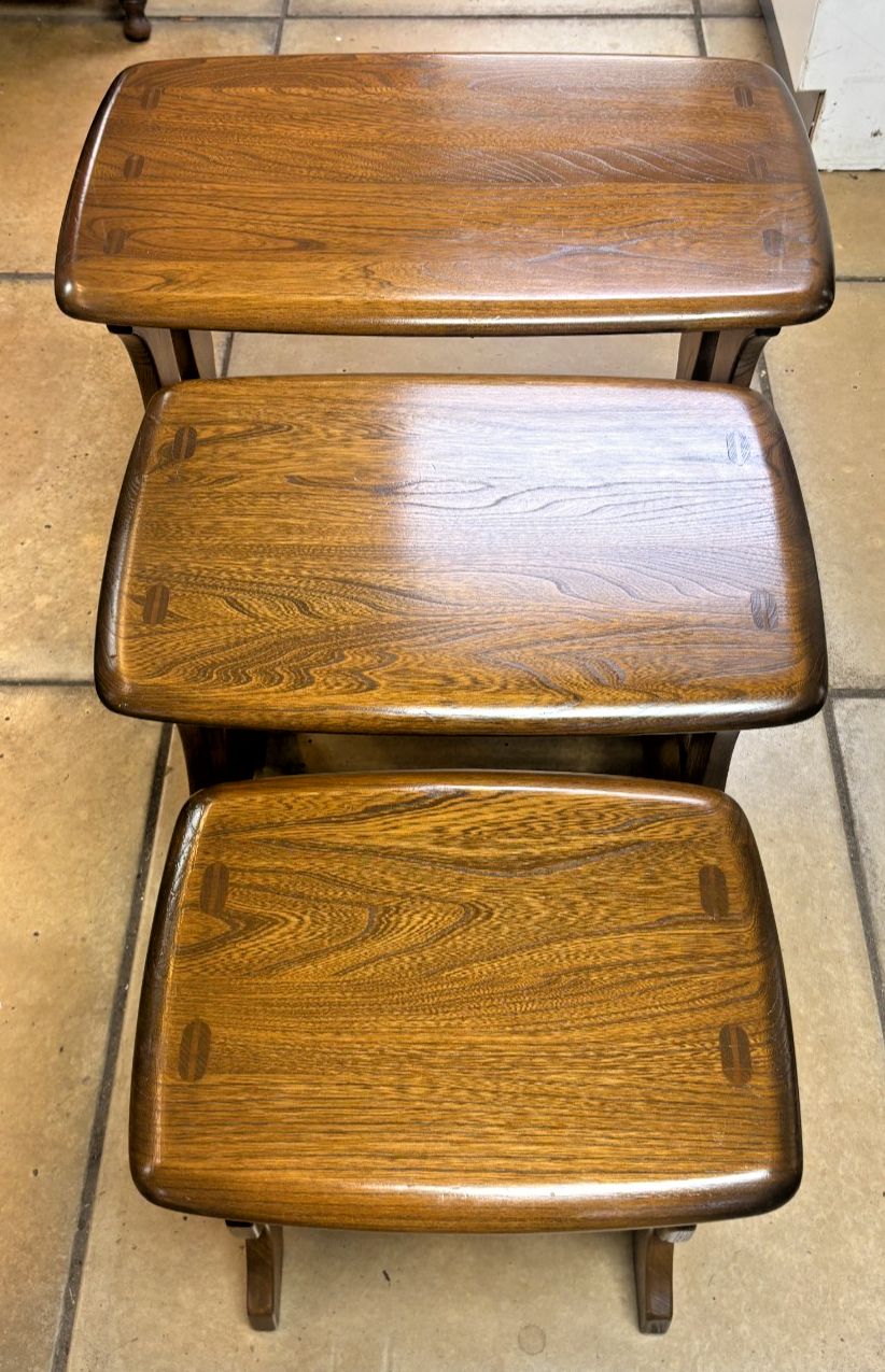 Retro Ercol Golden Dawn Nest Of Tables photo furniture