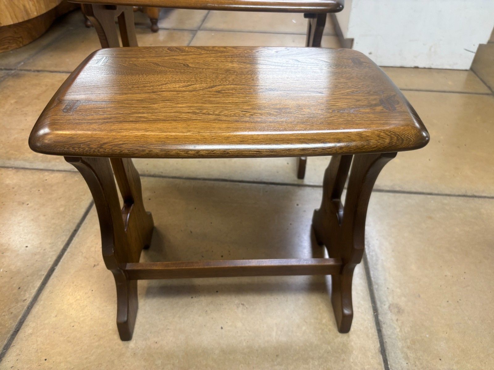 Retro Ercol Golden Dawn Nest Of Tables photo vintage