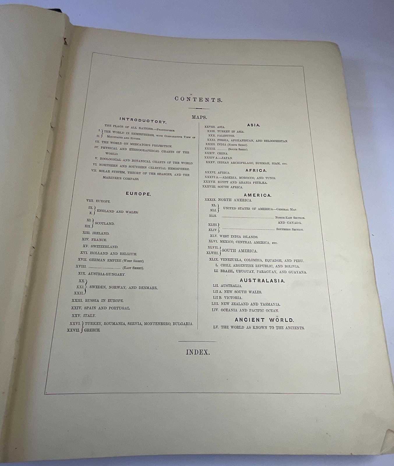 Rare 1884 Elephant Folio Black’s General Atlas – Hms Crocodile Royal Navy Provenance (1891) photo vinterior