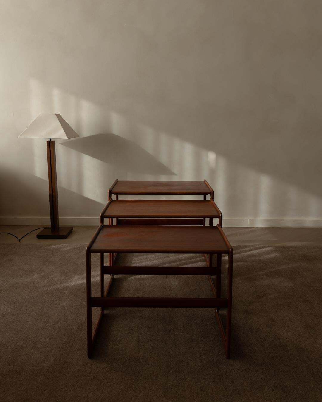Danish Teak Nesting Tables By Arne Hovmand Olsen For Mogens Kold, 1960s photo 691.0