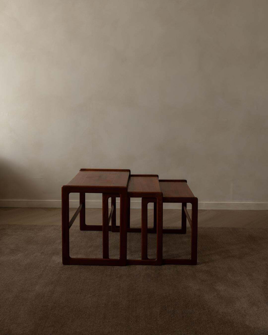 photo furniture Danish Teak Nesting Tables By Arne Hovmand Olsen For Mogens Kold, 1960s