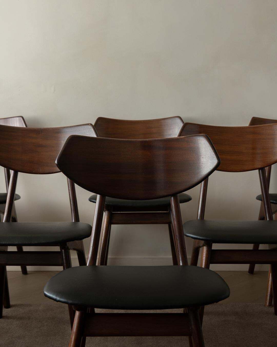 Dutch Mid Century Dining Chairs By Louis Van Teeffelen For Awa, 1960s, Set Of 6 photo vintage