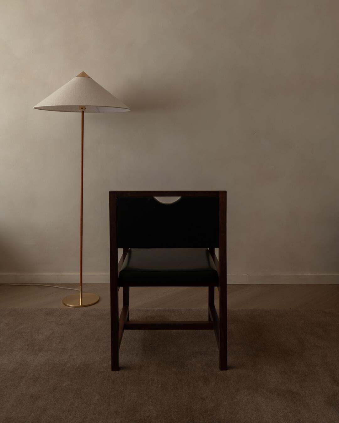 Wooden Armchair In Black Faux Leather, Mid Century Modern Chair, 1960s photo 450.0