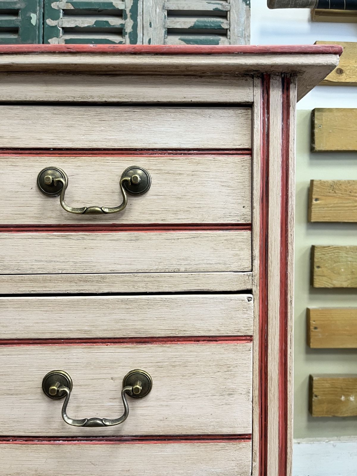 Hand Painted Raspberry Ripple Inspired Chest Of Drawers photo for sale