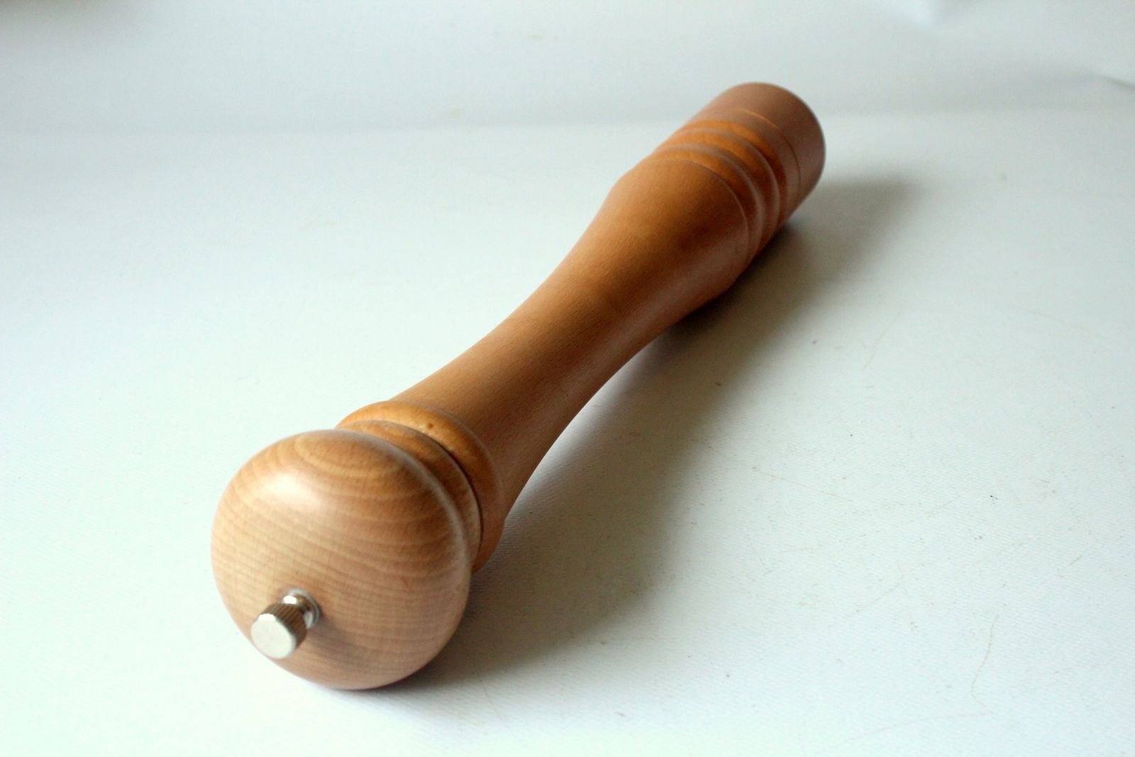 Xl   High Wood And Metal Pepper Shaker From The 80x   Height Approx. 41.5 Cm   Vintage photo vinterior