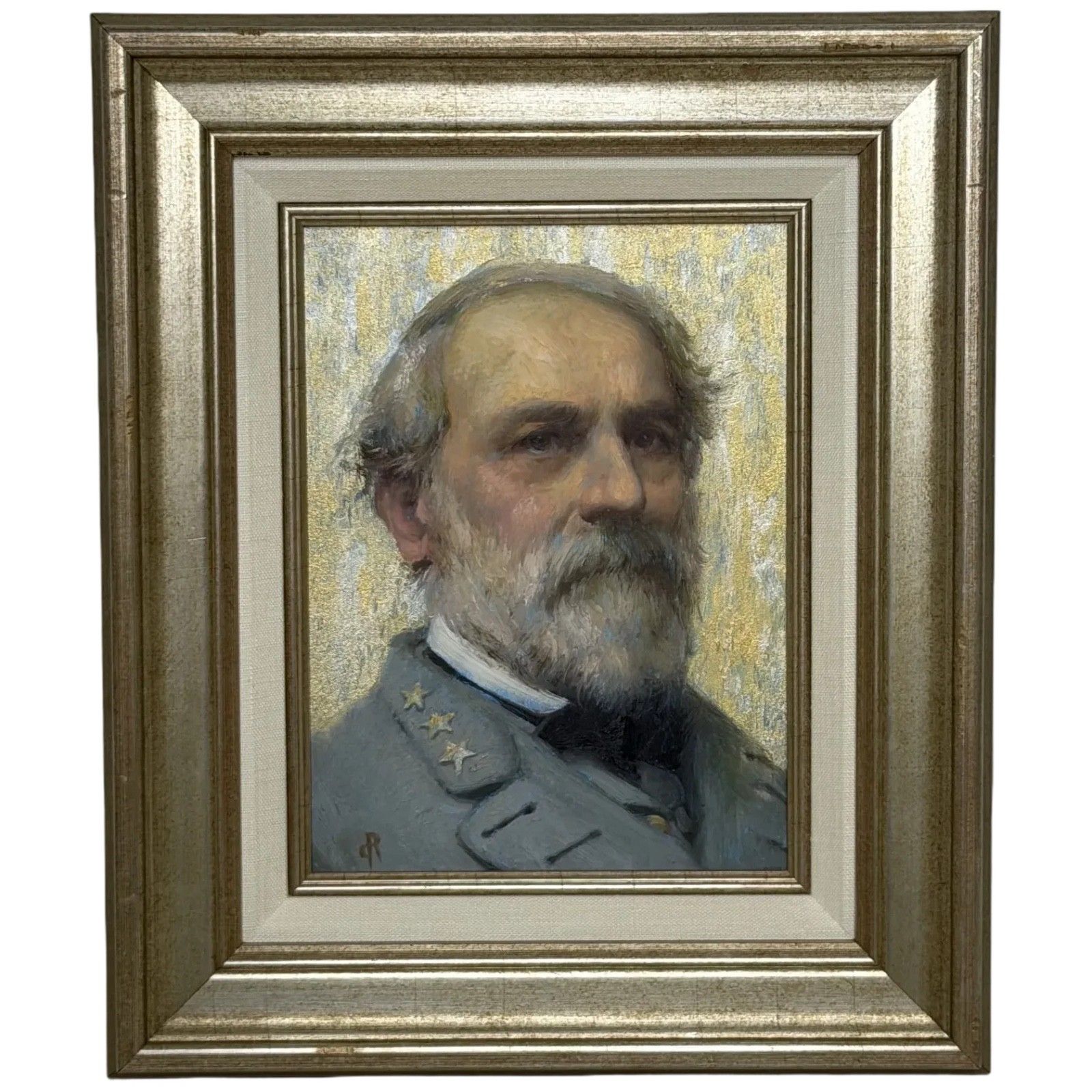 Oil Portrait Painting General Robert E. Lee Commander Of The Armies Of Confederate States