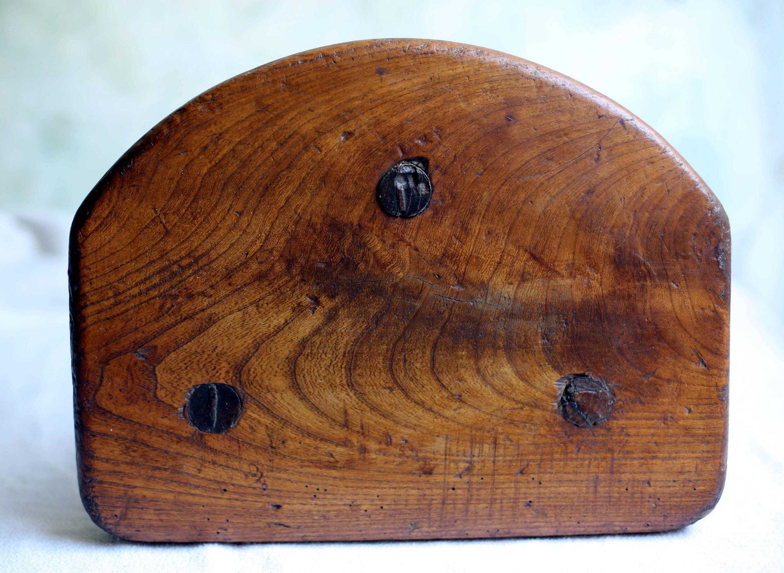photo furniture Primitive French Milking Stool Low Rustic Farmhouse Side Table Antique Oak Footstool