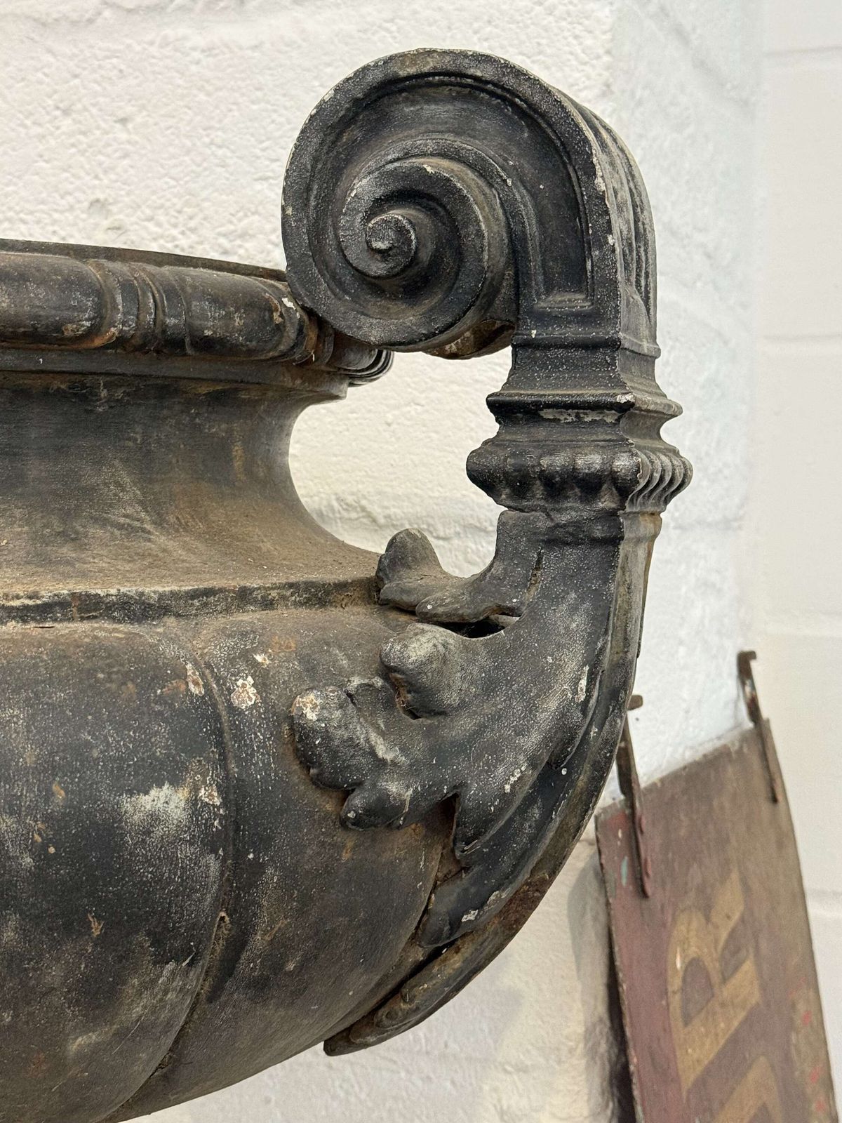 Large 19th Century Cast Iron Urn By Durenne photo 1795.0