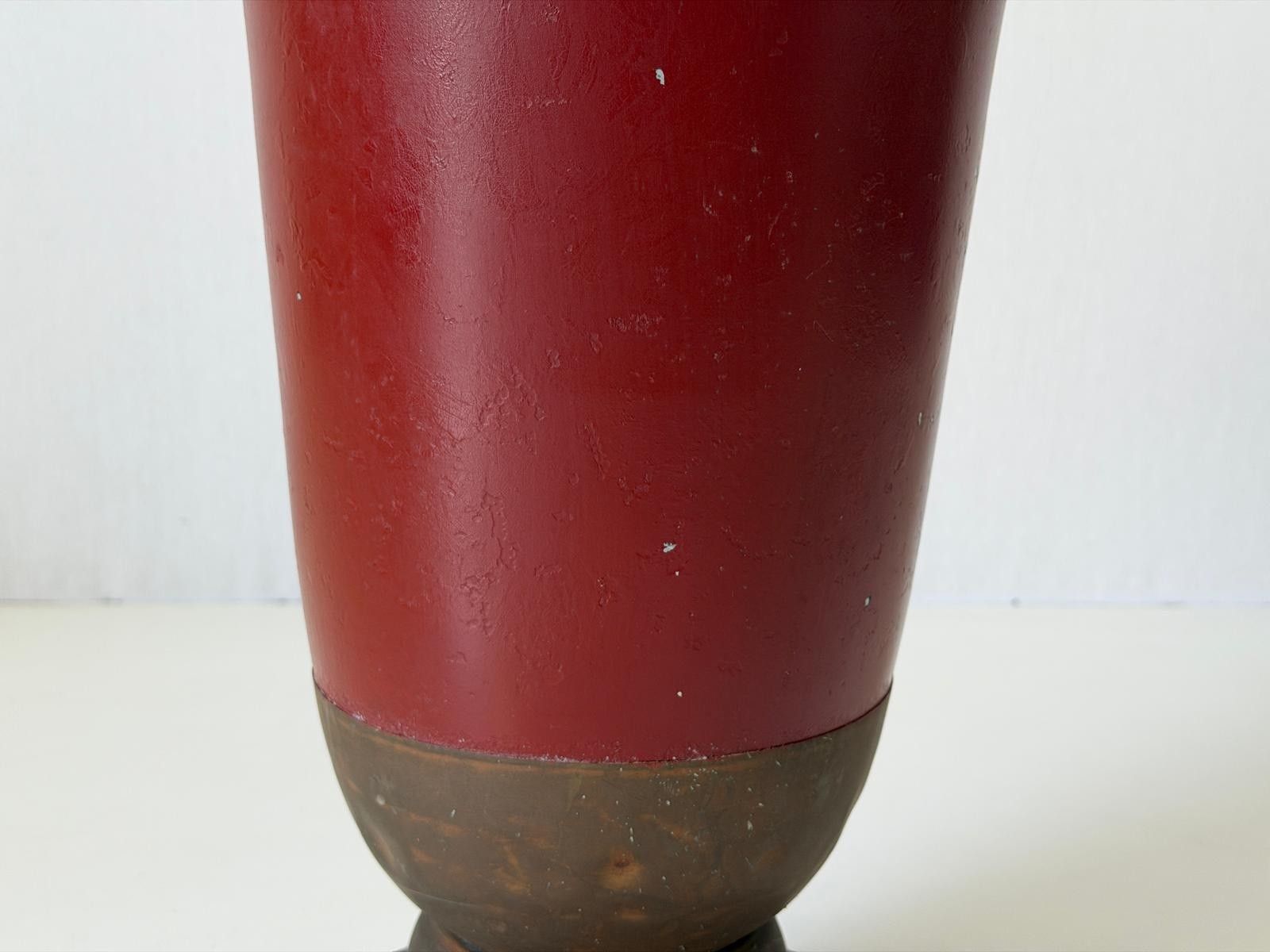 photo for sale Burgundy Brass Umbrella Holder, 1960s, Italy