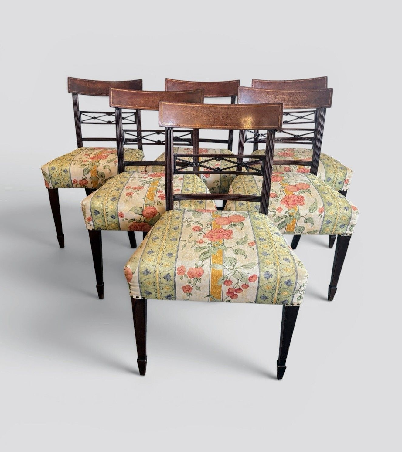 Set Of Six Early 19th Century Mahogany Dining Chairs