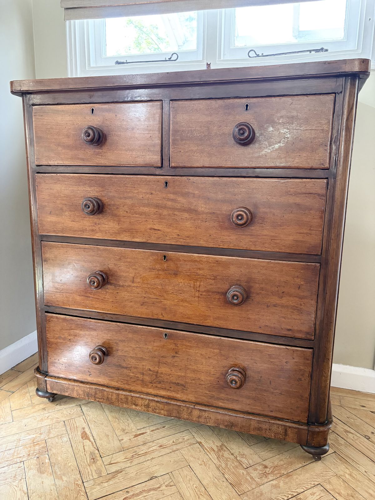 Antique Mahogany Chest Of Drawers