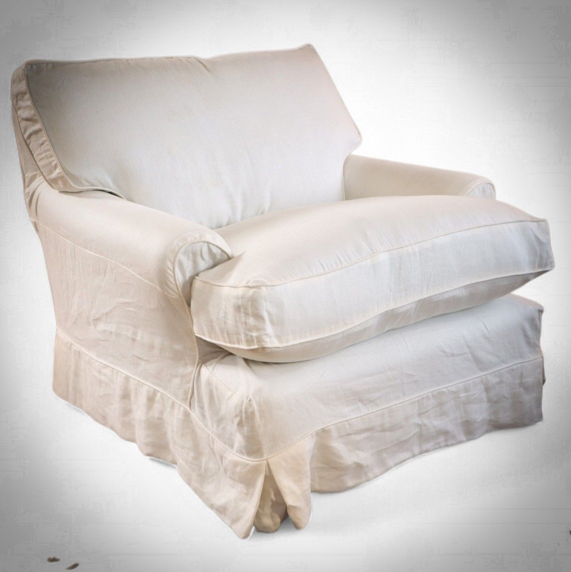 Super George Smith Short Scroll Arm Signature Cushion Back Snuggler Armchair 🚚 photo furniture