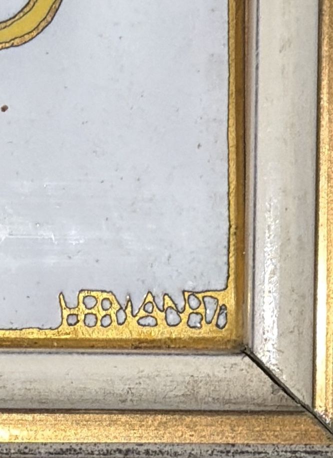 Signed Medieval Revival Enamel Plaque Of Saint Eligius, French, Mid 20th Century photo 295.0