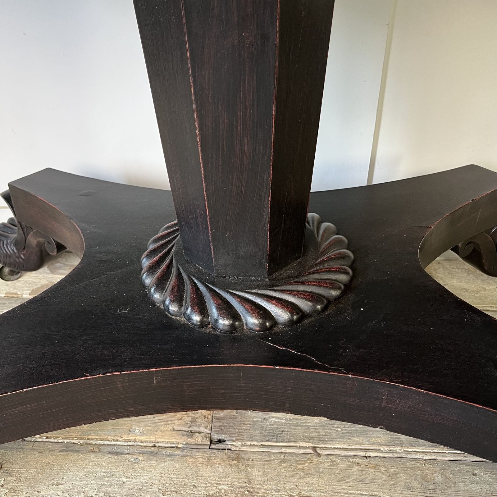 photo for sale Pair Of Antique Ebonised Mahogany Consoles
