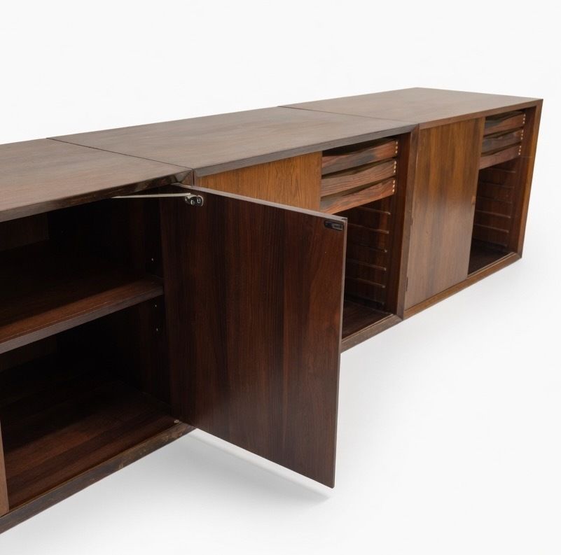 Poul Cadovius Floating Wall Mounted Rosewood Sideboard By Cado, 1960s. photo 2425.0