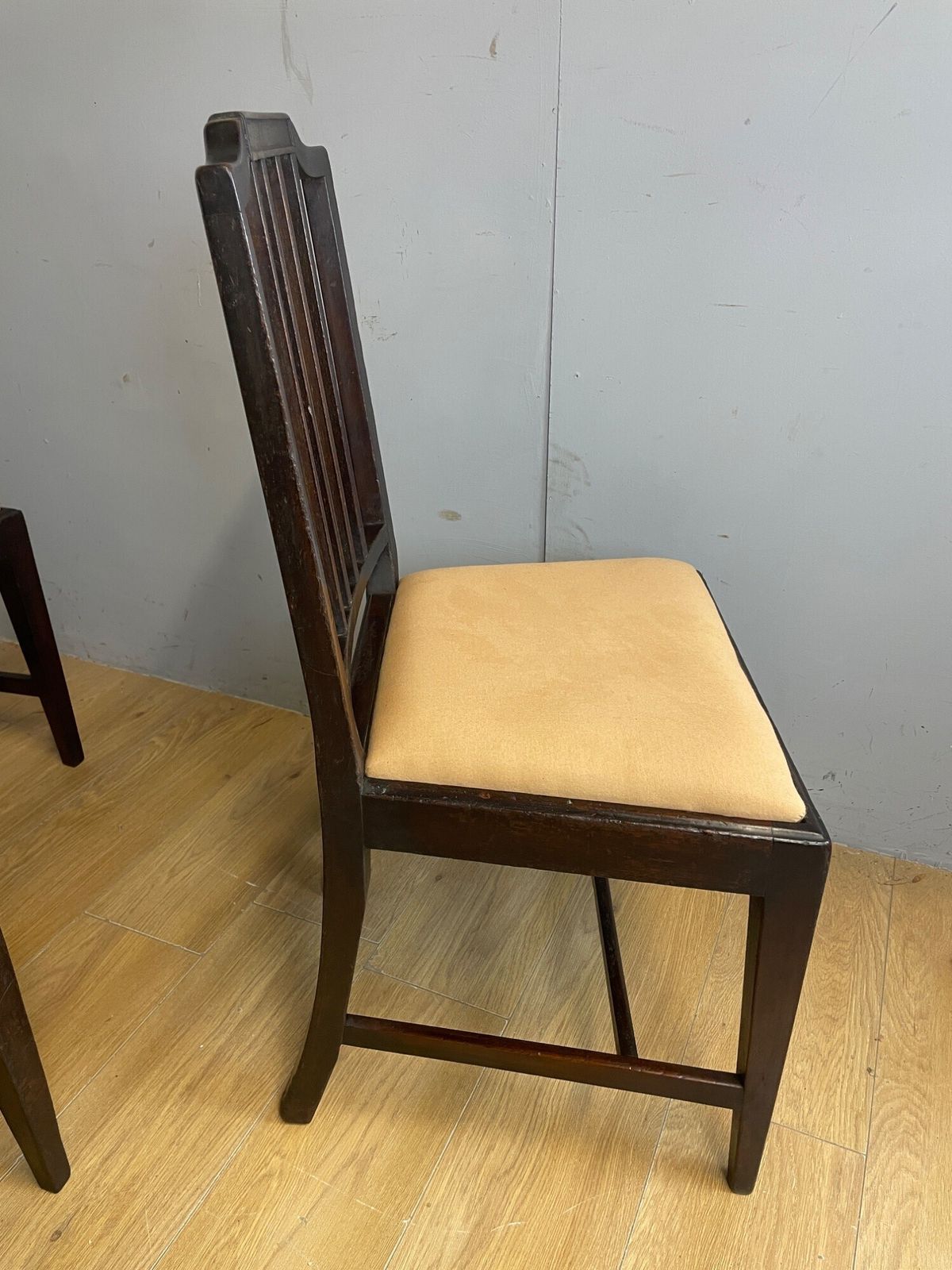 Set Of Six Late Georgian Mahogany Country Made Dining Chairs photo buy