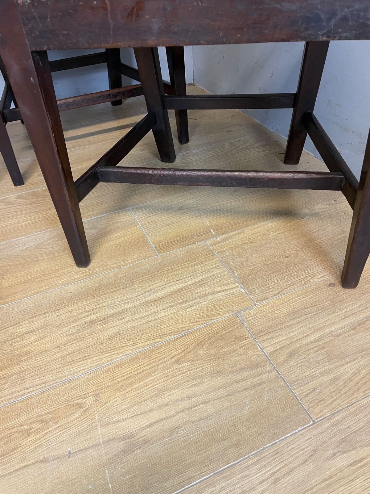photo for sale Set Of Six Late Georgian Mahogany Country Made Dining Chairs