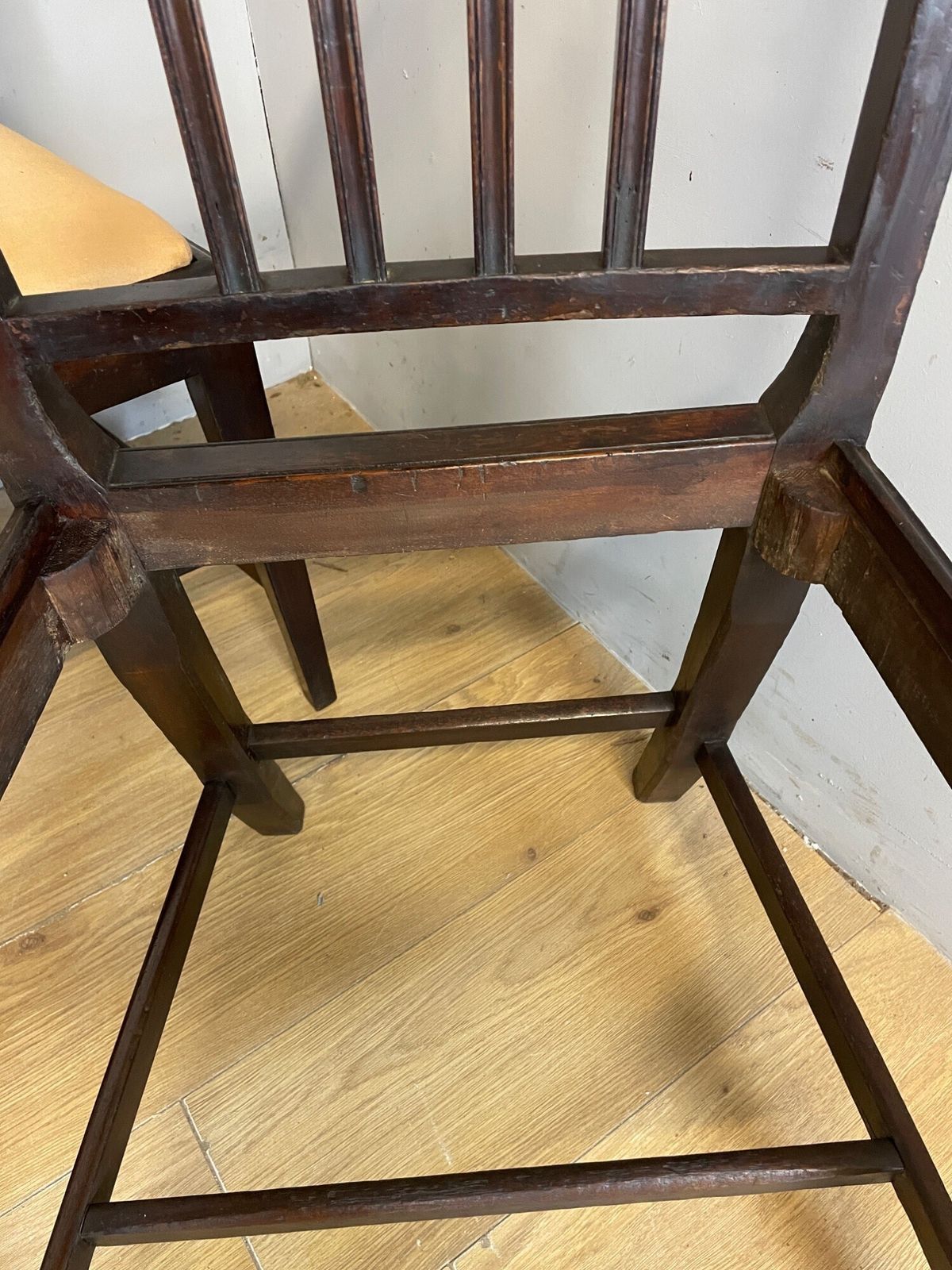 Furniture Set Of Six Late Georgian Mahogany Country Made Dining Chairs photo