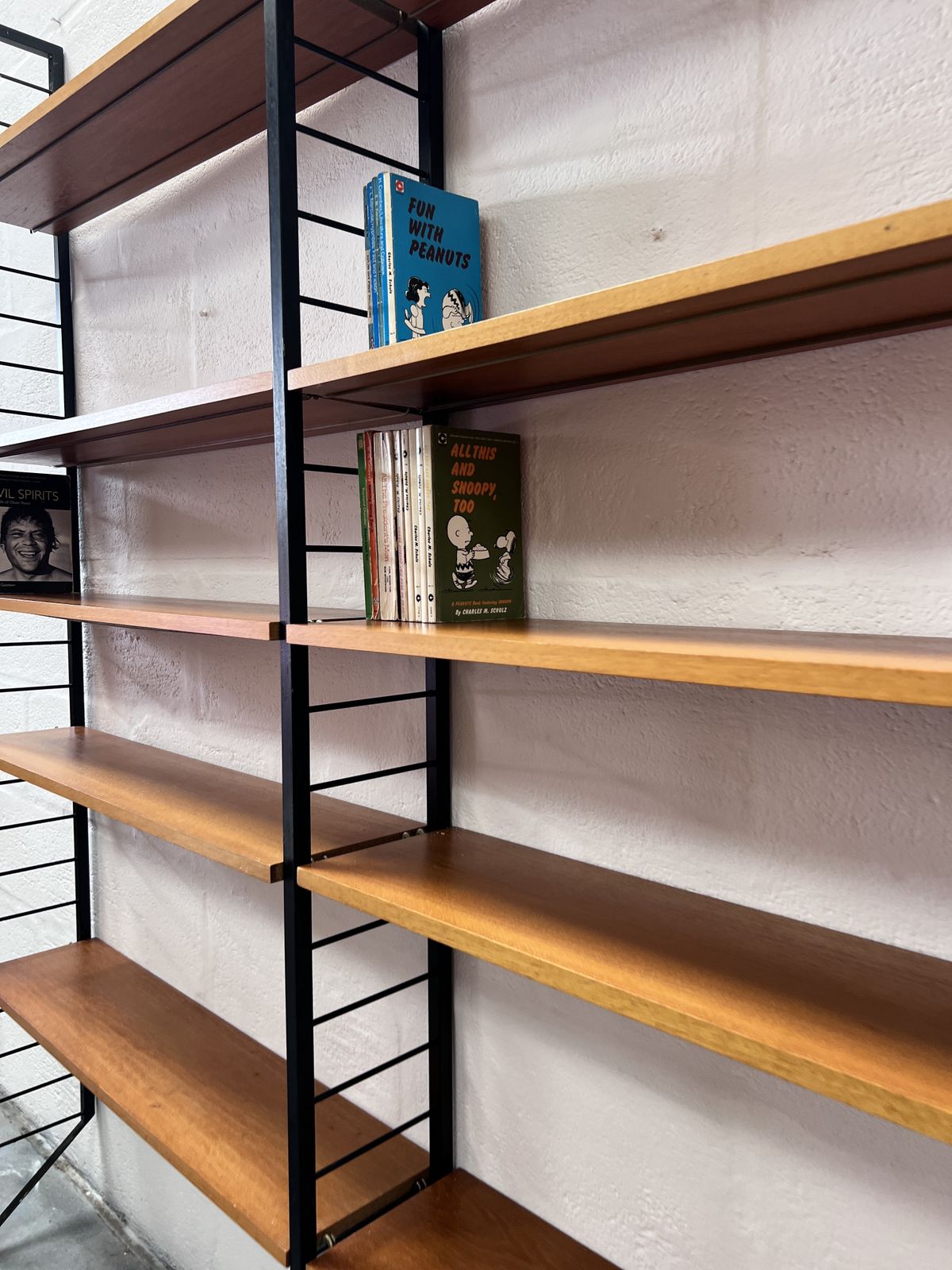 1960s Two Bay Slim Metal Ladderax Shelving / Bookcase  photo buy