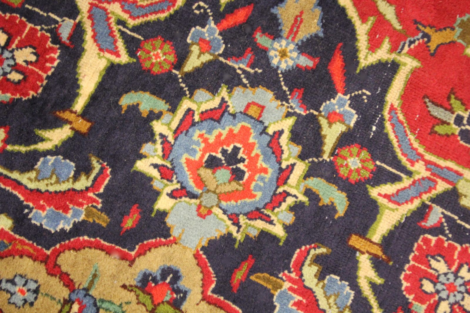 Grand tapis traditionnel rouge vintage, tissé à la main, pour salon photo buy