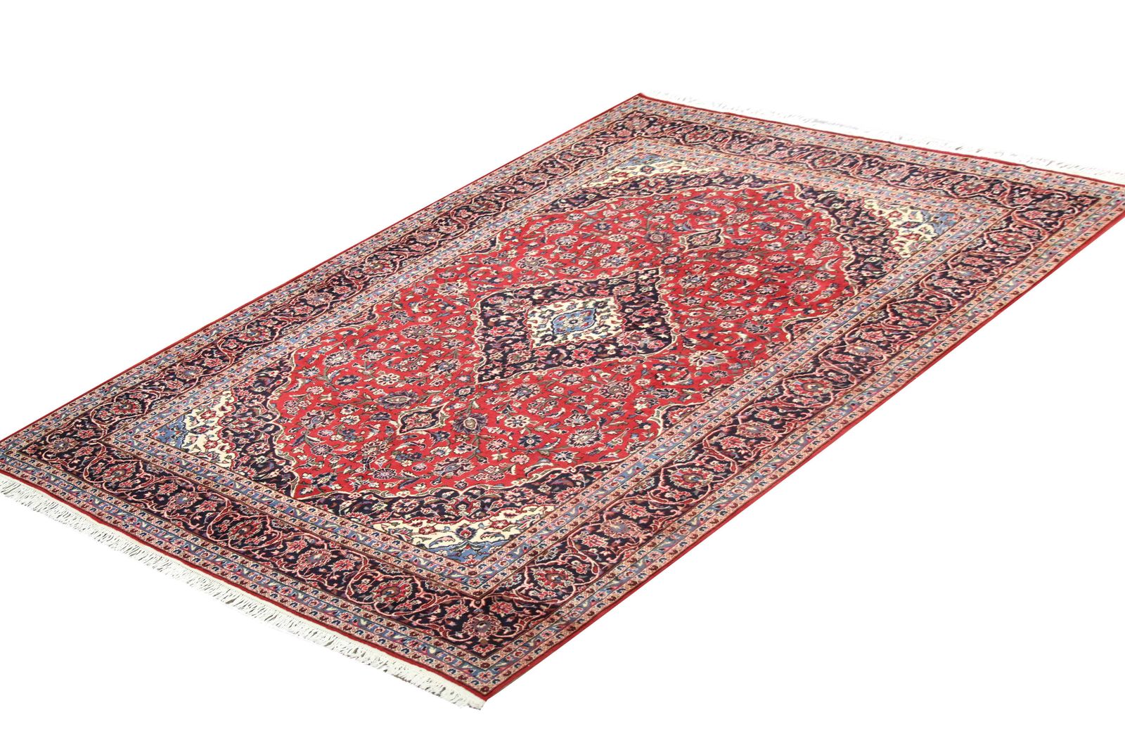 Handmade Red Oriental Area Rug Traditional Floral Carpet Living Room Rug photo for sale