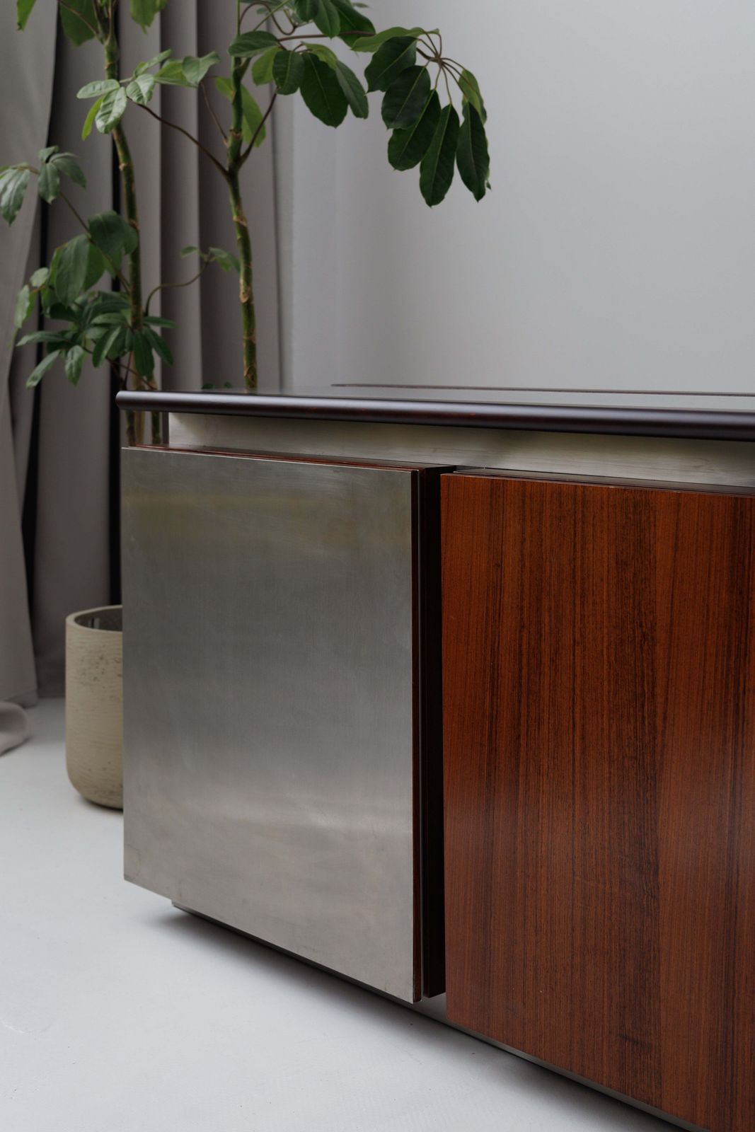 Restored Large Parioli Sideboard | Room Divider By Giotto Stoppino For Acerbis photo vintage