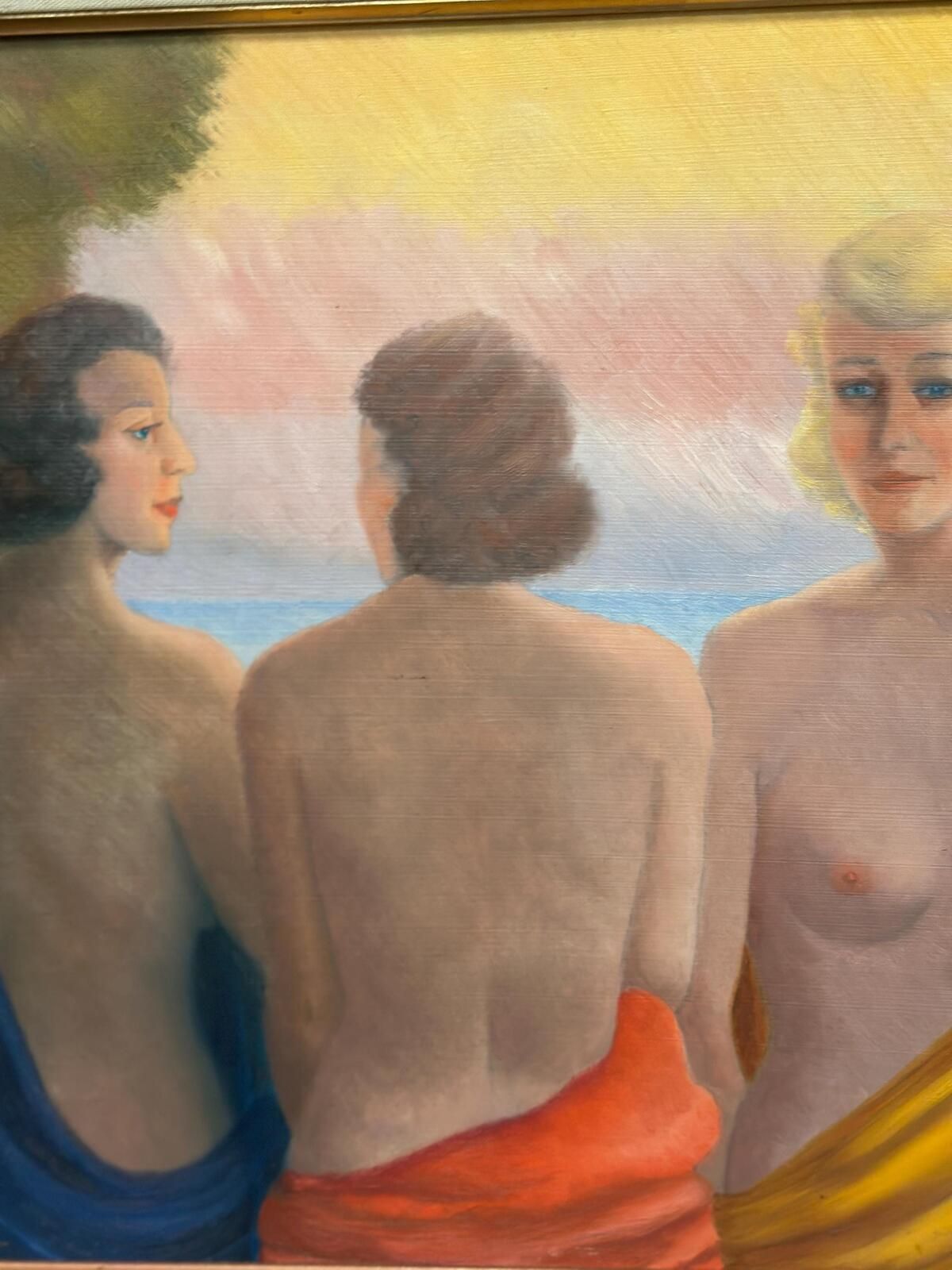 Three Women By N. Leon (1947), Early 20th Century photo 404.0