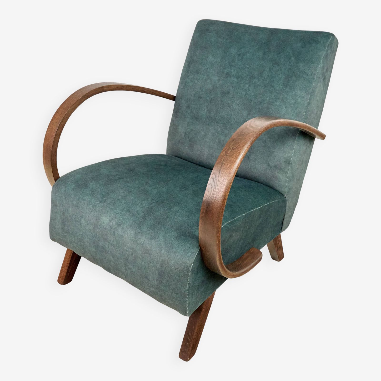 H 410 Type C Armchair Designed By Jindrich Halabala 1940s Czechoslovakia