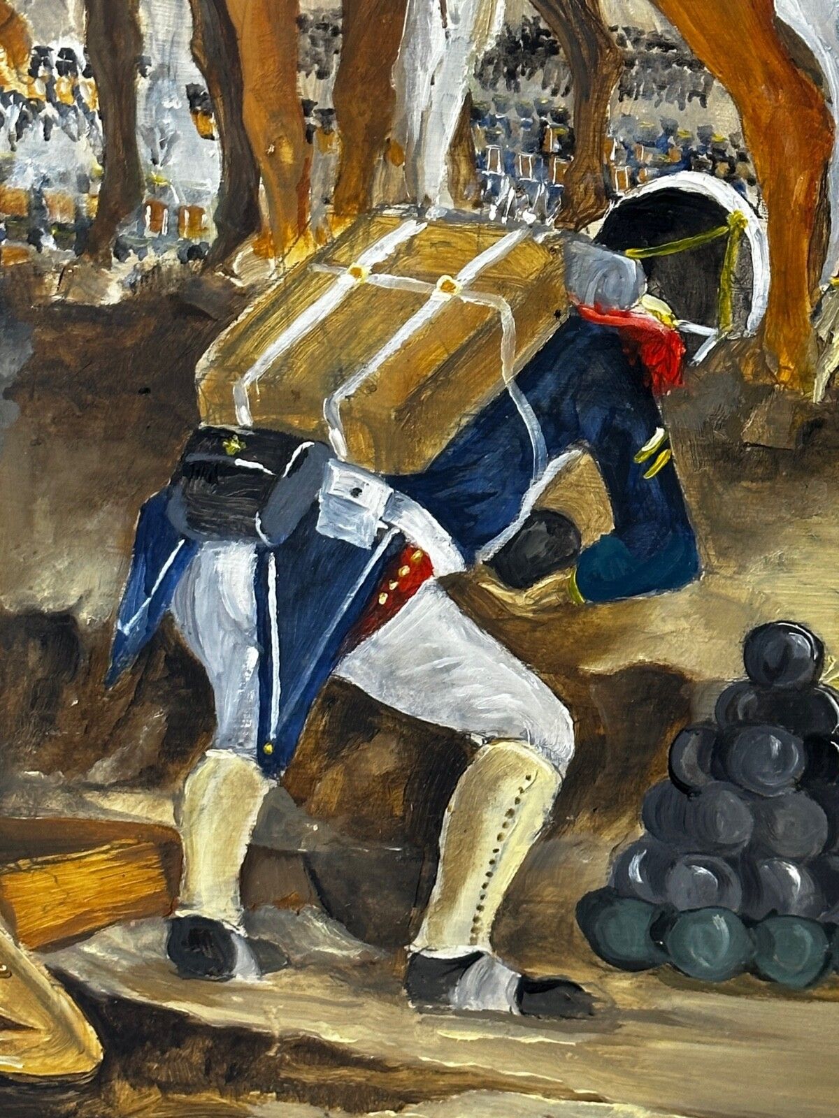 photo buy Groot olieverfchilderij Slag bij Waterloo