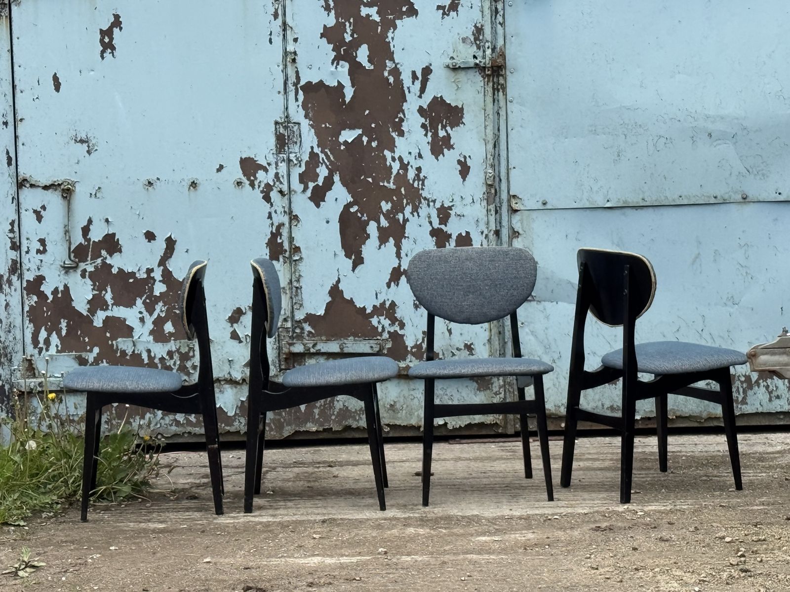 A Set Of Four Jenrique Chairs In Black