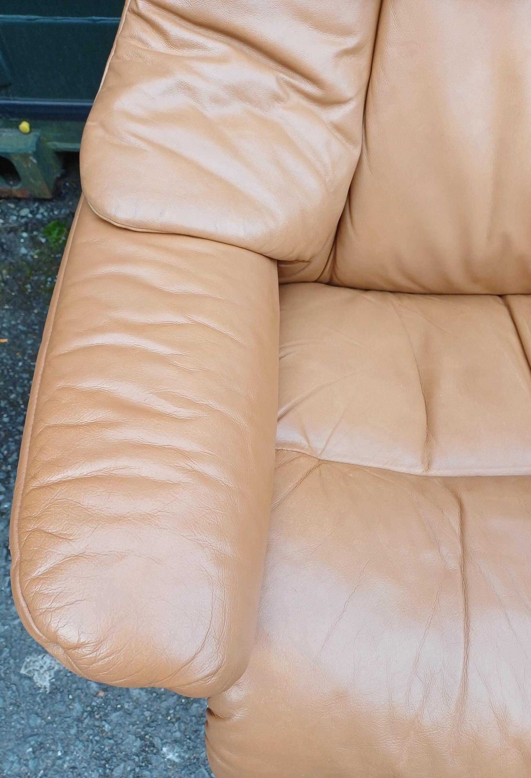 Ekornes Stressless Tan Leather Swivel Recliner Armchair & Footstool   Free Delivery Within 50 Miles, Further "At Cost" photo for sale