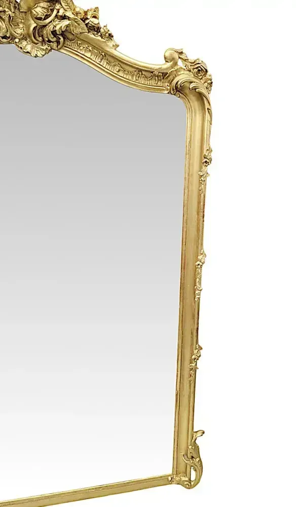 A Stunning 19th Century Giltwood Hall Or Overmantel Mirror photo for sale