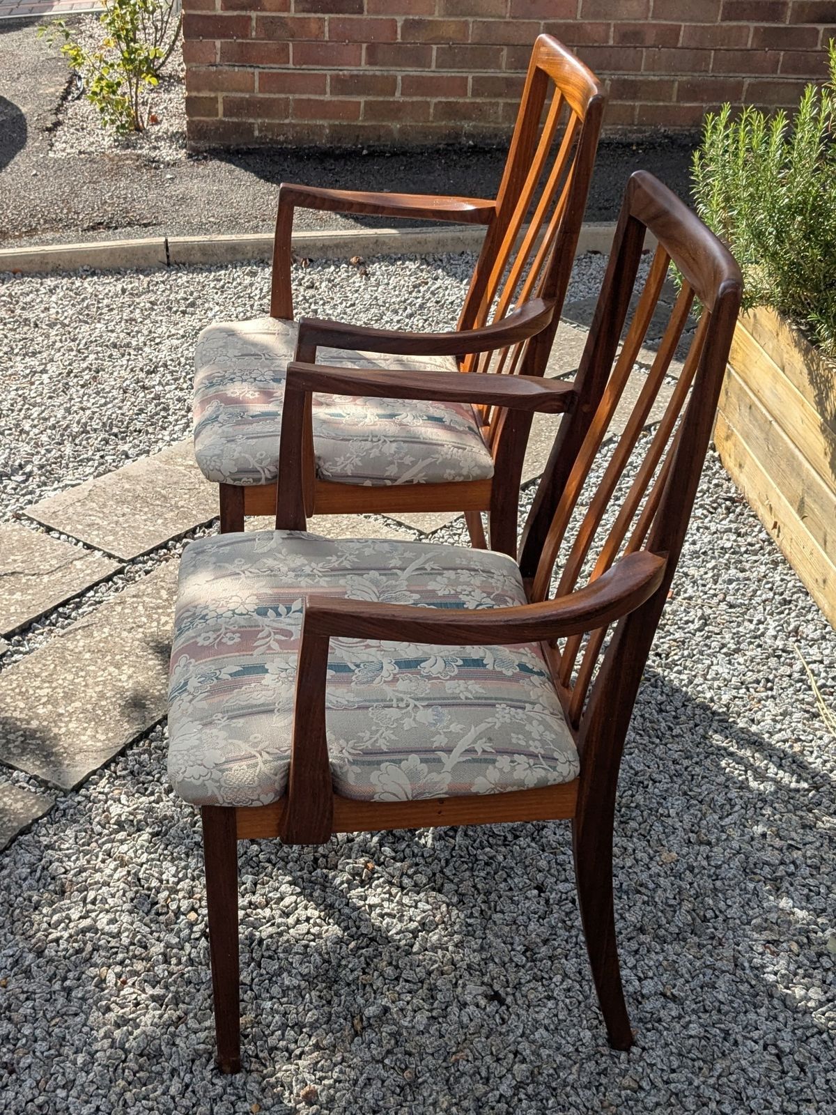 Reduced Pair Of Leslie Dandy G Plan Teak Chairs With Arms photo furniture