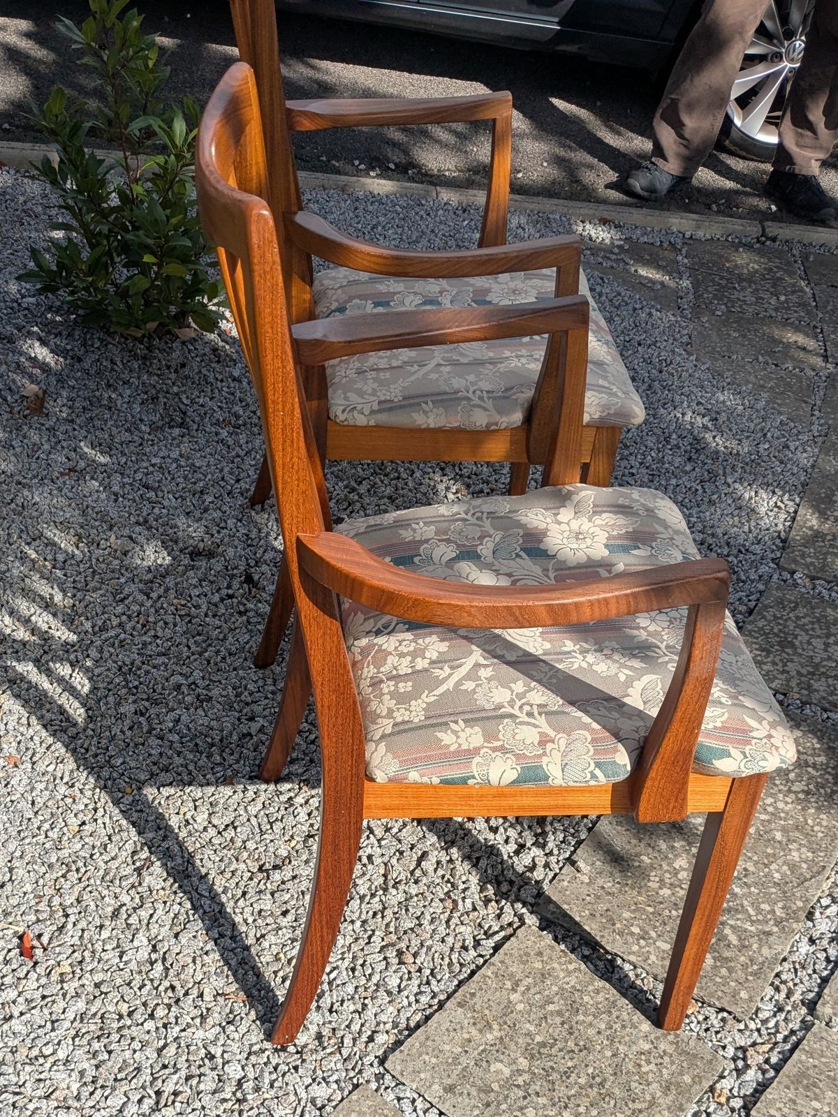 Reduced Pair Of Leslie Dandy G Plan Teak Chairs With Arms photo for sale
