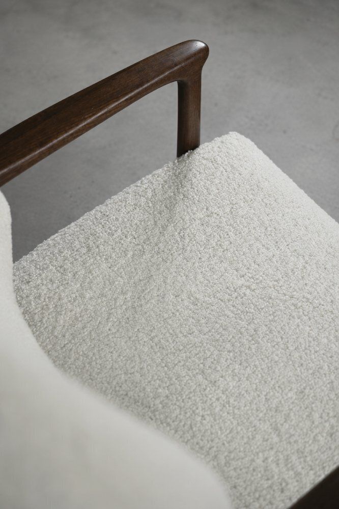 Mobilier Fauteuil scandinave vintage en teck blanc, par Inge Andersson pour Bröderna Anderssons, années 1960 photo